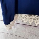 Rue 21 Blue Lace Dressy Style Sleeveless High Neck Blou… Photo 6