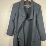 Aritzia  Babaton Womens Black Wrap Coat XXS Jacket Duster Longline Minimalist Photo 3