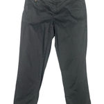 Banana Republic  Womens Satin Washed‎ Crop Pant in Black Stretch Size 4 Photo 0
