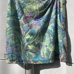 Vintage Y2K Boxx Gear Ruffle Mini Skirt Green Blue Design Size XL made i… Photo 12