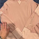 Anthropologie daily practice boxy hoodie peach pink size small Photo 2