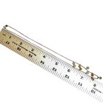 Italian .925 Sterling Silver Station Necklace w/ Golden Gemstones (Citrine or Ye Photo 8