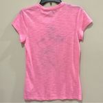Disney Parks Mickey Mouse T-Shirt Fitted Pink Burnout Graphic Tee Sz Med Crew Photo 4