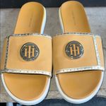 Tommy Hilfiger  Gold Slip On Open Toe Flip Flop Photo 0
