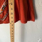 Eyeshadow Y2K Embroidered Cold Shoulder Top M Rust Orange Boho Festival Style Photo 7