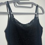 EXPRESS Women M Tank Black Sparkle Lace Y2K Vintage Dark Romantic Feminine Cami Photo 4