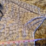 Calvin Klein  Long Sleeve Blouse Gray Blue White Print Button Down Size 2X Photo 5