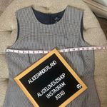 Vintage Sleeveless‎ Houndstooth Dress Black Size 10 Photo 11