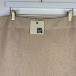 SER.O.YA Arola Skirt Rib Knit Cappuccino Beige Pull On Cotton Distressed XL NWT Tan Photo 9