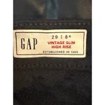 Gap Vintage Slim High Rise Faux Leather Pants Black Size 29/8R Photo 6