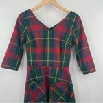 COLLECTIF London Dress Swing Mainline Cerere Etude Check Retro PinUp Vintage SZ2 Red Size 2 Photo 3