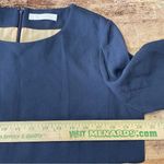 Chloé Chloe Womens Navy‎ Blue Long Sleeve A-Line Ruffle Hem Dress Size 44 Photo 5