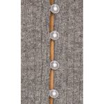 Lovers + Friends NEW  Baxter Cardigan Ribbed Pearl Photo 1