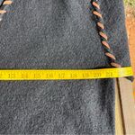 Vintage Lucia Black 100% Wool Cardigan Jacket Whipstitch Trim Button Front Cozy Size L Photo 10