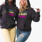 Pura Vida  Beachy Bohemian Colorblock Pullover Hooded Sweatshirt Photo 2