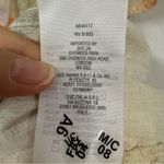 Naturals Linen Blend Orange Green Blouse Womens 5X Boho Beachy Lightweight Top Photo 2