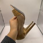 Rachel Roy  Rose Gold And Cork Open Toe Heels Sz 7.5M Photo 11