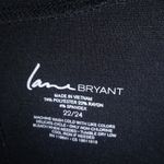 Lane Bryant  22/24 Square Neck Black Peplum Top Plus Photo 2