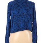 Chloe K NWT  Blue Floral Blouse Photo 0