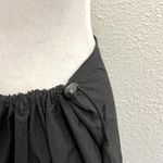 Unbranded 100% Nylon Utility Cinched Waist Midi Skirt Lagenlook size Medium Black Photo 2