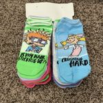 Nickelodeon NWT Rugrats 90s Retro  Cartoon No Show Socks 10 Pairs Women Size 4-10 Photo 2