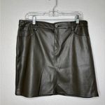 Marc New York NWT Vegan Leather High Rise Skirt Photo 1