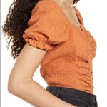 BP ✨ Swiss Dot Ruched Puff Sleeve Top
.✨ Photo 1