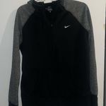 Nike  Black and Gray Hoodie with Zipper Photo 9