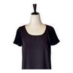 ALLSAINTS Dress Women 4 Brown Black Silky Lacyn Colorblock Panel Mini Shift Photo 3