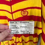 Adidas Carlo Gruber Womens Red Yellow Striped Full-Zip Knit Sweater Large Photo 10