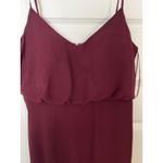 Birdy Grey  Women's Gwennie Cabernet Maroon Chiffon Bridesmaid Dress Size Large Photo 3