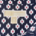 Michael Kors Michael Michael Kors front tie geometric print shirt dress, Size 12 Photo 4