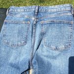 ZARA  Jeans Womens 6 Denim Straight Leg Cropped Light Wash Raw Hem Photo 5