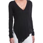 Derek Lam  10 Crosby silk fringe asymmetric sweater Photo 0
