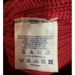 Lands' End Womens Turtleneck Sweater XL 18-20 Red Long Sleeve 100% Cotton Photo 4