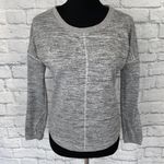 Women XS athletic fit Crewneck Longsleeve drop shoulder top grey Gray Photo 0