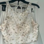 Sequin Hearts White Two Piece Prom Dress Photo 2