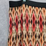 Ruby Rd  Pink Multi Color Midi Long Bohemian Pleated Pattern Skirt Plus Size 24W Photo 2