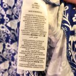 Boden USA Boden Amy Jersey Double V Neck Pocket Floral MIDI Dress Blue White 6R Photo 7