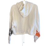 ‘47 Brand Womens Medium Oatmeal Harper Cleveland‎ Browns Pullover Hoodie Cropped Orange Photo 2