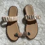 Boutique Pearl pineapple satin stretchy strap sandals 7 Photo 3