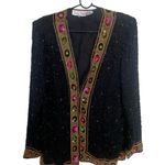 Laurence Kazar SZ L Vintage 1980s beaded jacket Photo 0