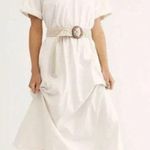 Free People  Boho Bohemian Sexy Tie Back Open Back Maxi Dress Cream Size XS Photo 3