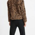 Madewell Leopard Print Teddy Jacket Brown And Black XS Photo 1
