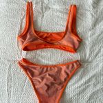 Aerie  Bikini Set Glitter Orange Small Photo 1