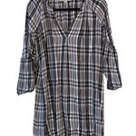 Loft Plaid V Neck Mini Dress or Tunic Photo 0
