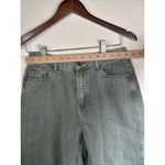 Miou Muse Womens OAKLYNN BARREL JEANS OLIVE Wide Leg Pants Medium Green Photo 2