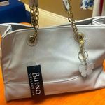Bueno New Collection Purse Light Grey with Gold Hardware Cute & Flower Accent Photo 0