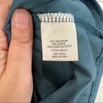 Francesca's Francesca’s Teal Blue Lace Overlay Short Sleeve Lined Festival Dress Photo 6