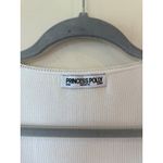 Princess Polly Karan Long Sleeve Crop Top Pinched V-Neck White Women's Size 8 Photo 5